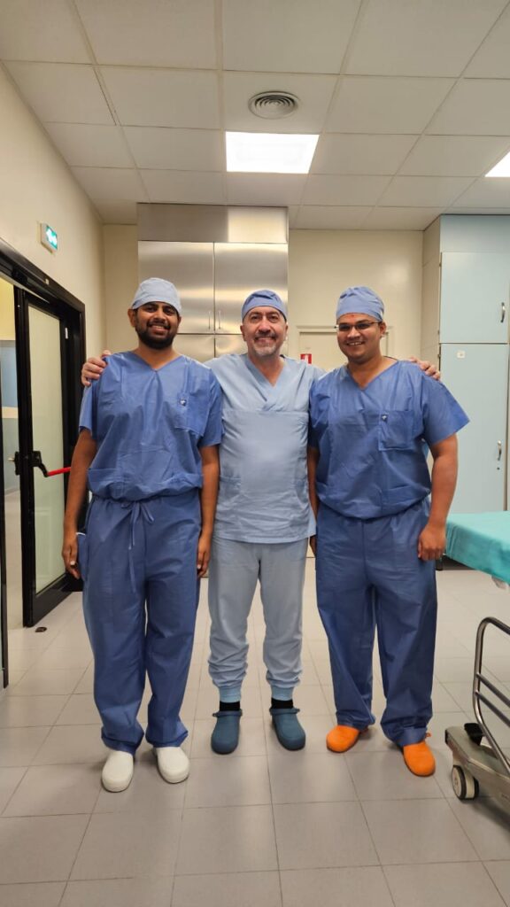 With Dr Paladini,Director of Shoulder and Elbow surgery at Cattolica,Italy